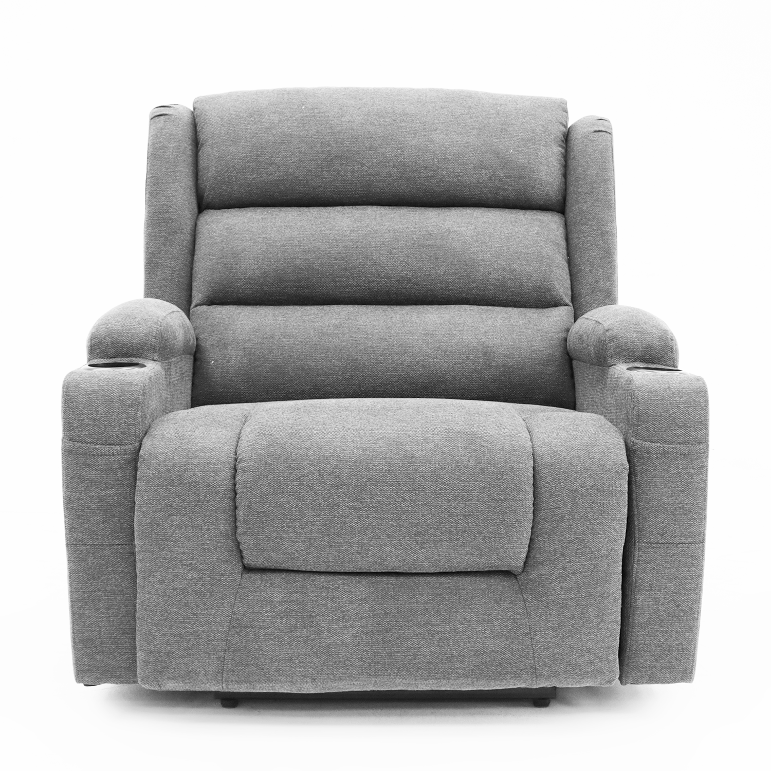 OUT BACK Lift Recliner Chair Extra Large 75cm Seat Width 250kg Lift Higher Leg Lift 3-Years Warranty - (Grey Fabric)