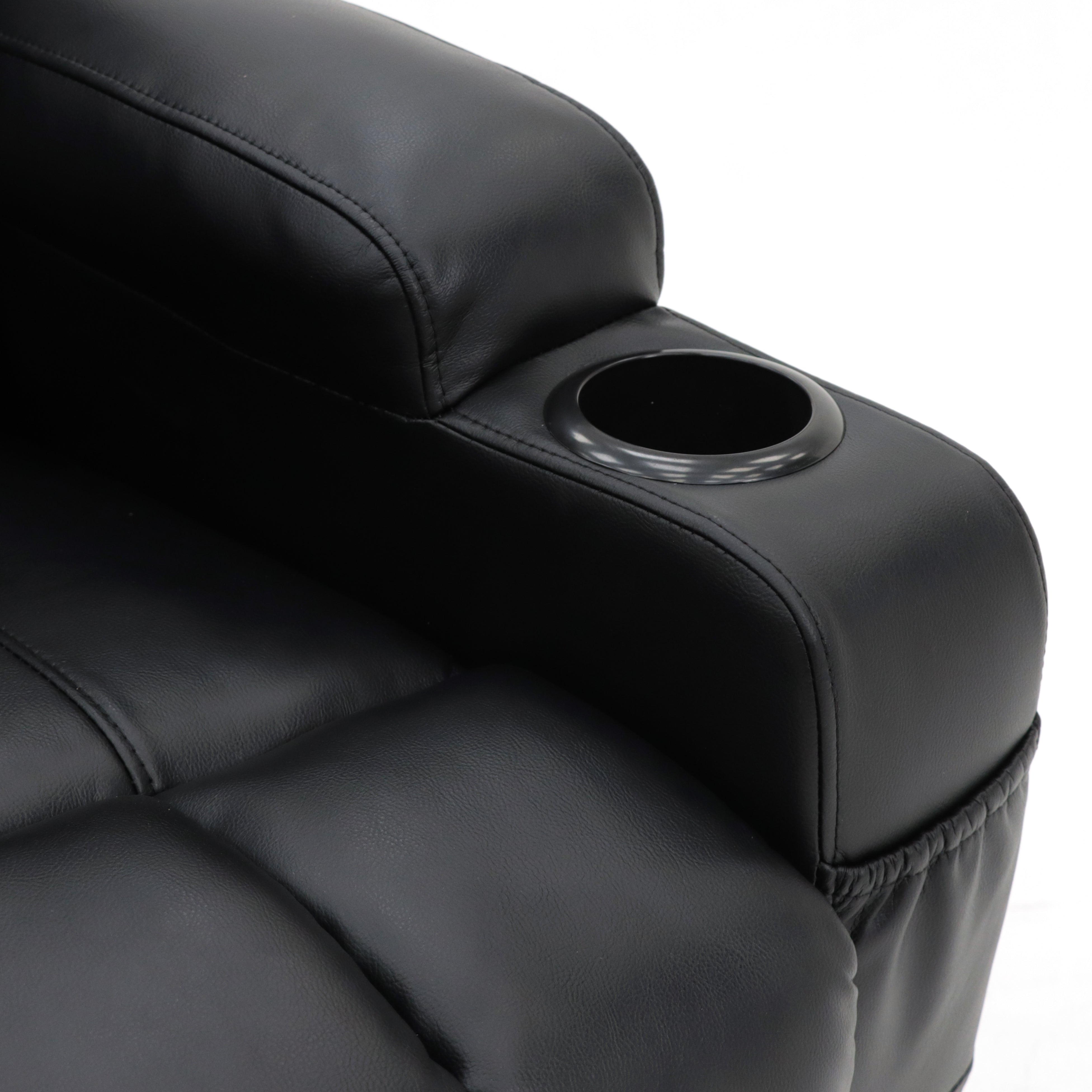 THE SPIRIT Lift Recliner Chair - 180kg Lift Capacity, Higher Leg Lift, 3-Years Warranty - (Black Leather)