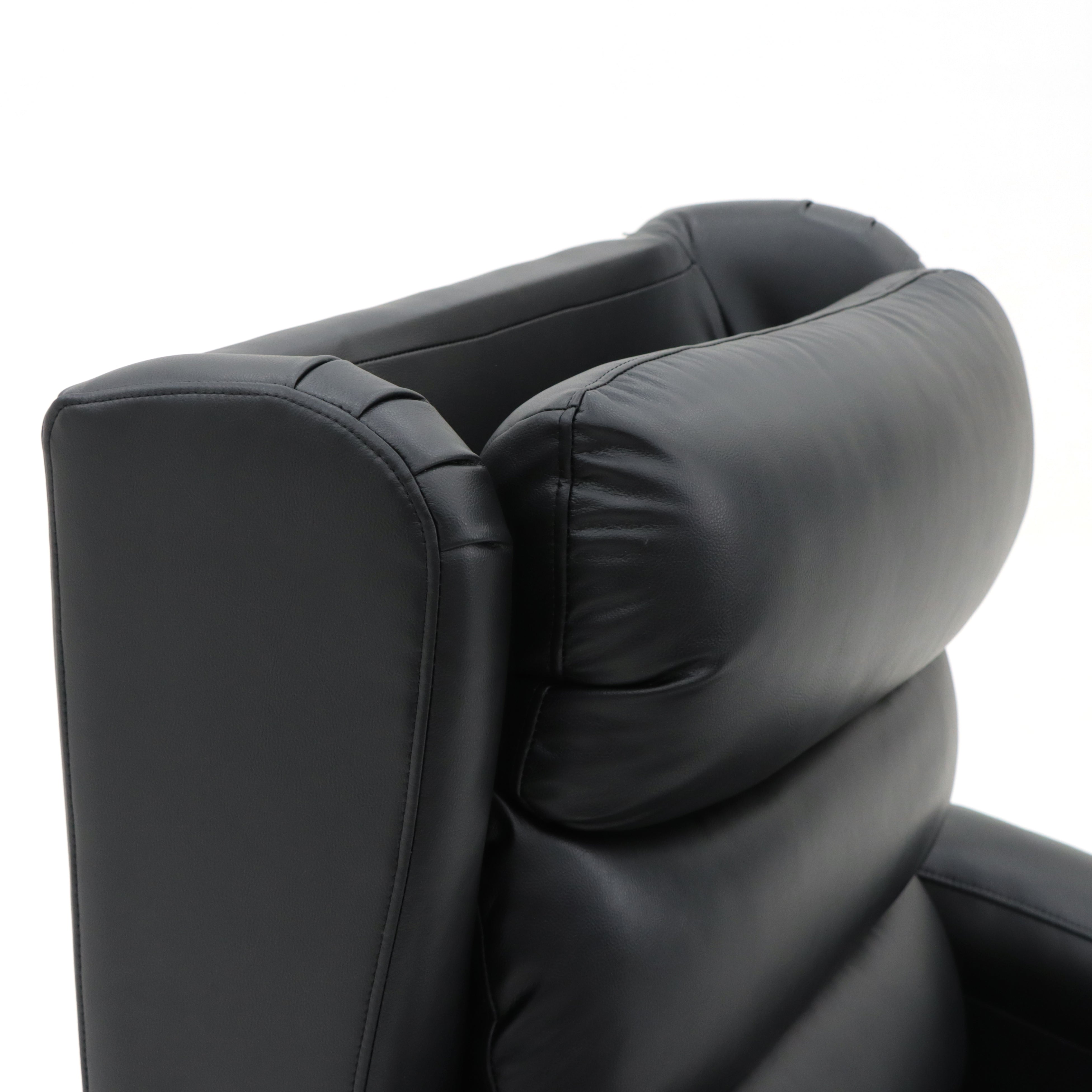THE SPIRIT Lift Recliner Chair - 180kg Lift Capacity, Higher Leg Lift, 3-Years Warranty - (Black Leather)