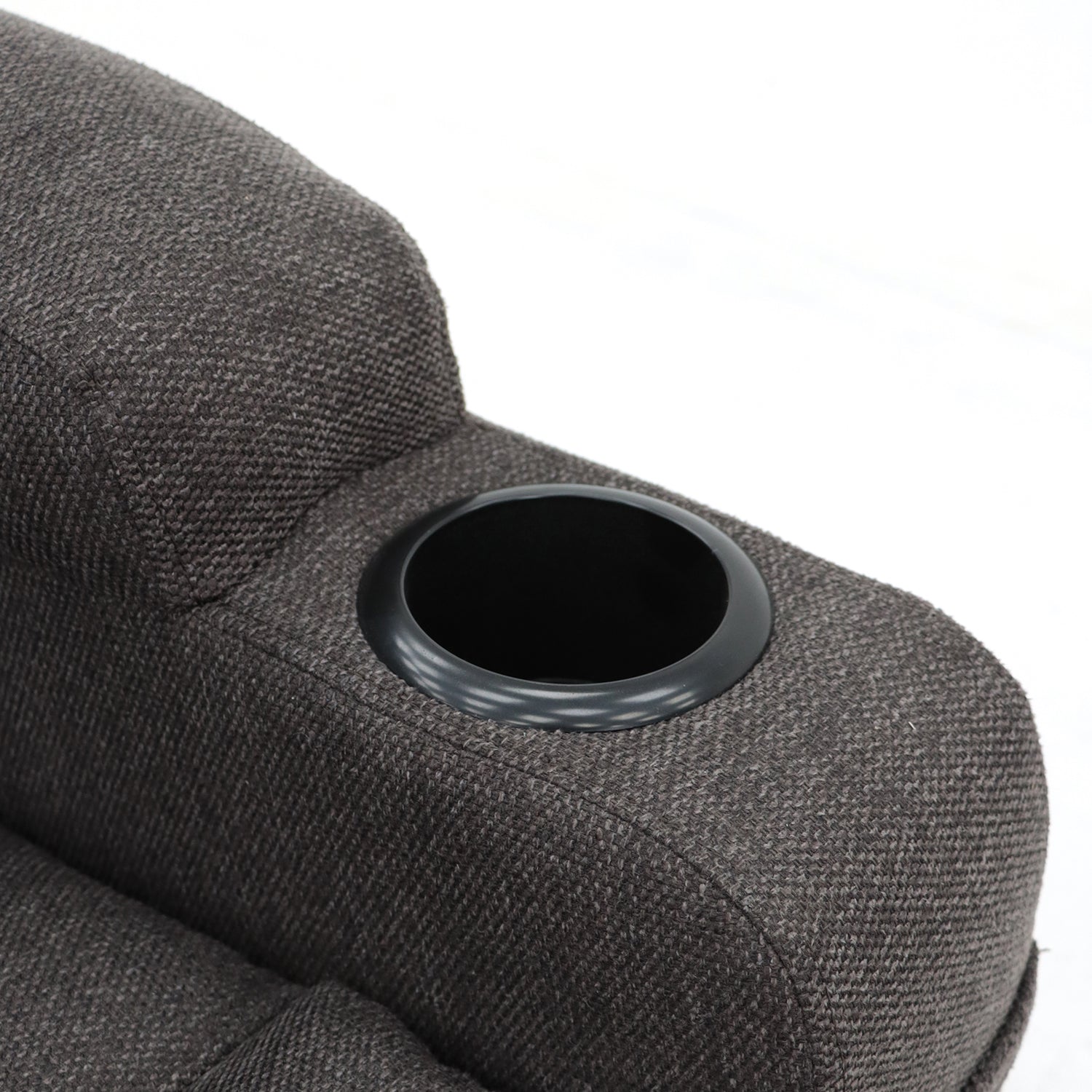 OUT BACK Lift Recliner Chair Extra Large 75cm Seat Width 250kg Lift Higher Leg Lift 3-Years Warranty - (Brown Fabric)